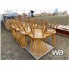 Image 3 : OAK TABLE AND (10) CHAIRS