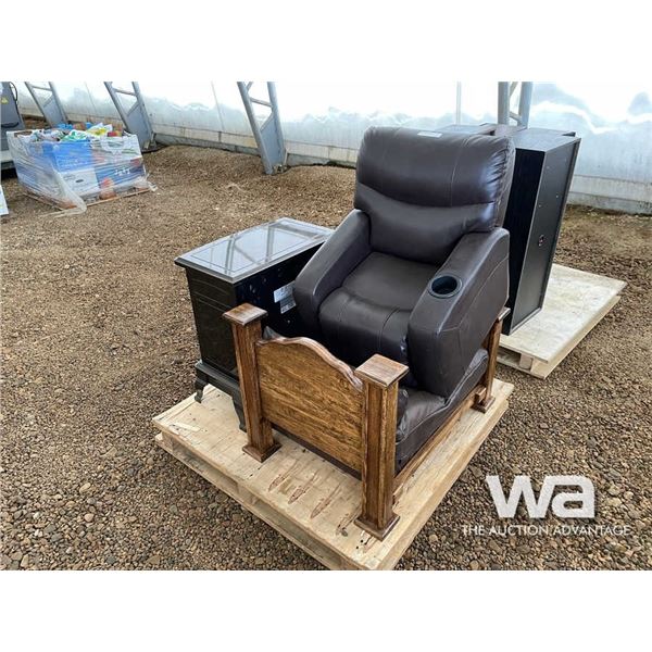 PET BED, FIRE PLACE, CHILDS RECLINER