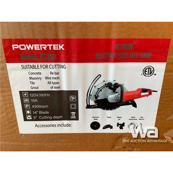 POWERTEK 14" CUT OFF SAW & PORTABLE 5" BANDSAW