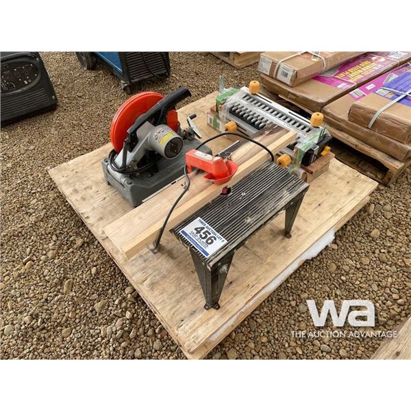 CUT-OFF SAW, ROUTER & TABLE, FINGER JOINER