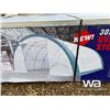 Image 1 : 30' X 40' X 15' OVAL STEEL FRAME STORAGE BUILDING