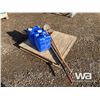 Image 3 : (2) POLY WATER JUGS, PICK, SHOVEL & RAKE