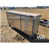 Image 1 : METAL CABINET C/W WOOD TOP