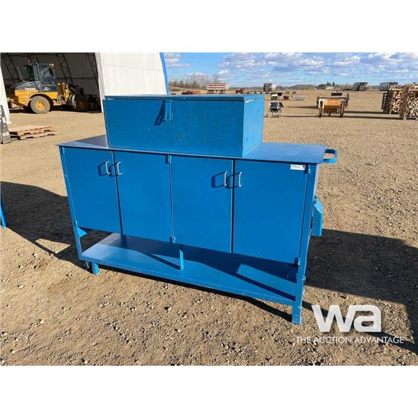 BLUE STEEL MACHINE CABINET