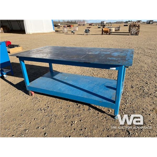 CUSTOM BLUE STEEL HD WORK BENCH