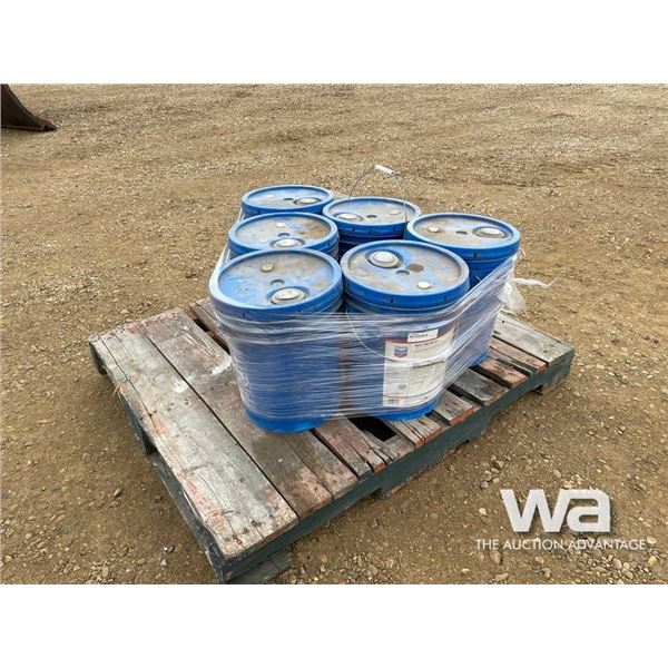 (6) 5 GAL. PAILS CHEVRON DELO 400 SAE W-30