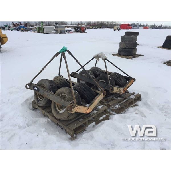 WHEEL CRADLES FOR PIPE