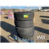 Image 1 : (4) GRIZZLY 385/65R22.5 TRUCK STEERING TIRES