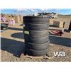 Image 1 : (6) GRIZZLY 11R24.5 TRUCK STEERING TIRES