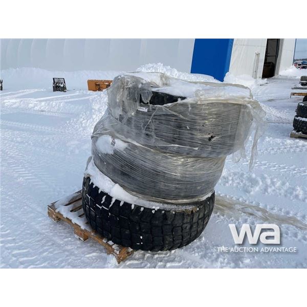 (3) MICHELIN ICE 17.5-25 LOADER TIRES