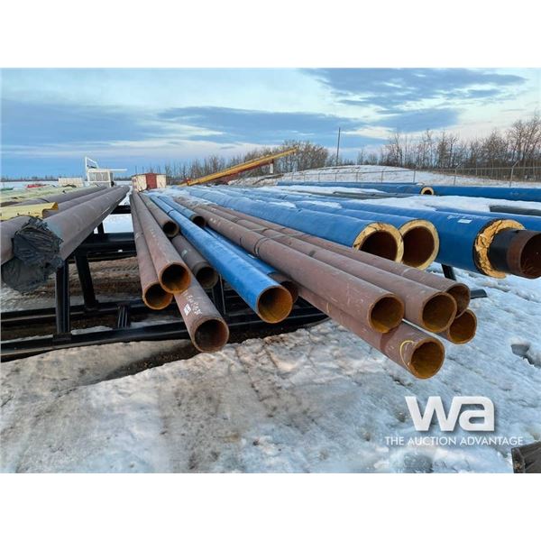 15 PCE 4"-15' TO 30' RED & BLUE PIPE