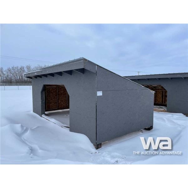 UNUSED CUSTOM BUILT 8 X 16 FT. CALF SHELTER
