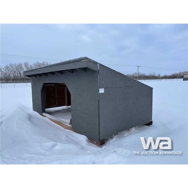 UNUSED CUSTOM BUILT 8 X 16 FT. CALF SHELTER