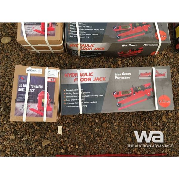 50 TON HYDRAULIC BOTTLE JACK, 2.5 TON FLOOR JACK