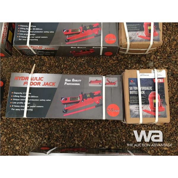 50 TON HYDRAULIC BOTTLE JACK, 2.5 TON FLOOR JACK