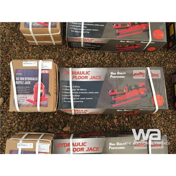 50 TON HYDRAULIC BOTTLE JACK, 2.5 TON FLOOR JACK