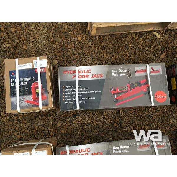 50 TON HYDRAULIC BOTTLE JACK, 2.5 TON FLOOR JACK