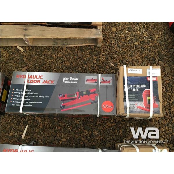 50 TON HYDRAULIC BOTTLE JACK, 2.5 TON FLOOR JACK