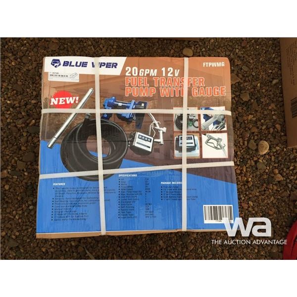 (UN-USED) BLUE VIPER 12V 20 GPM FUEL PUMP
