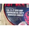 Image 2 : (2) 1 GA 25 FT 800 AMP BOOSTER CABLES