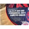 Image 2 : (2) 1 GA 25 FT 800 AMP BOOSTER CABLES
