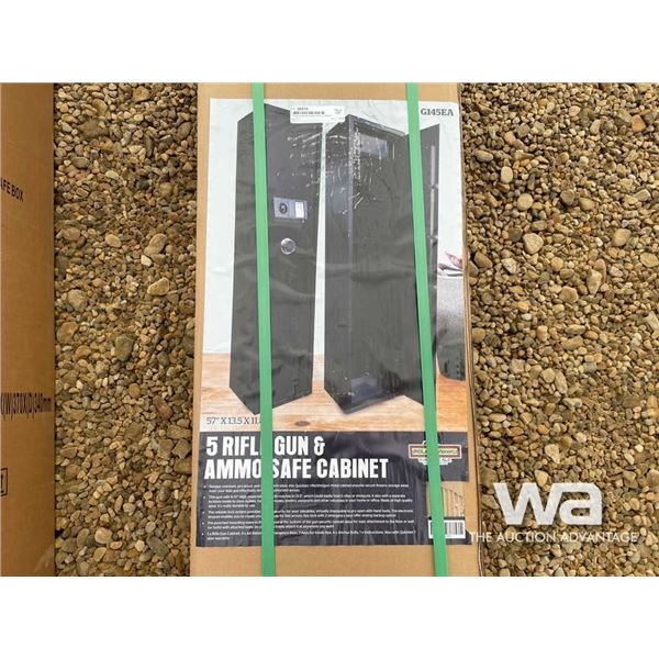 5 RIFLE GUN & AMMO SAFE CABINET