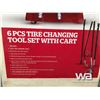 Image 2 : 6 PCS TIRE CHANGING TOOL SET WITH CART