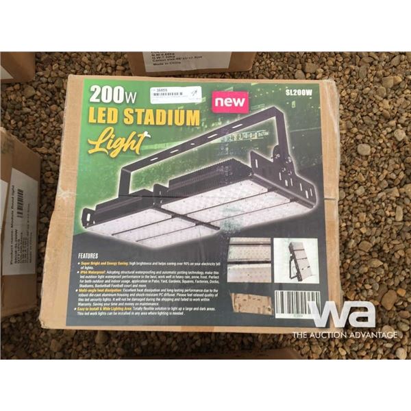 (2) 200 WATT LED STADIUM LIGHTS