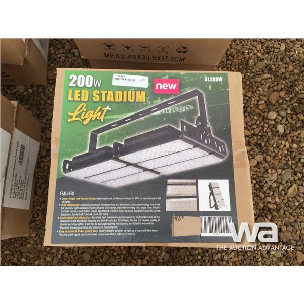 (2) 200 WATT LED STADIUM LIGHTS