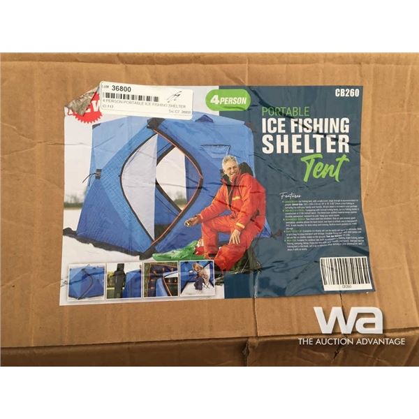 4 PERSON PORTABLE ICE FISHING SHELTER TENT