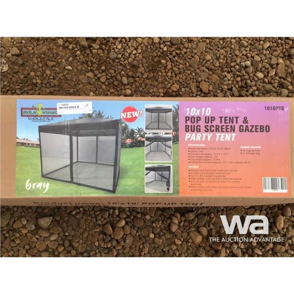 10 X 10 FT. POP UP GAZEBO GREY
