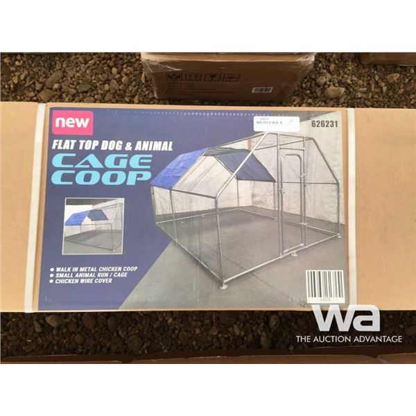 FLAT TOP DOG & ANIMAL CAGE COOP