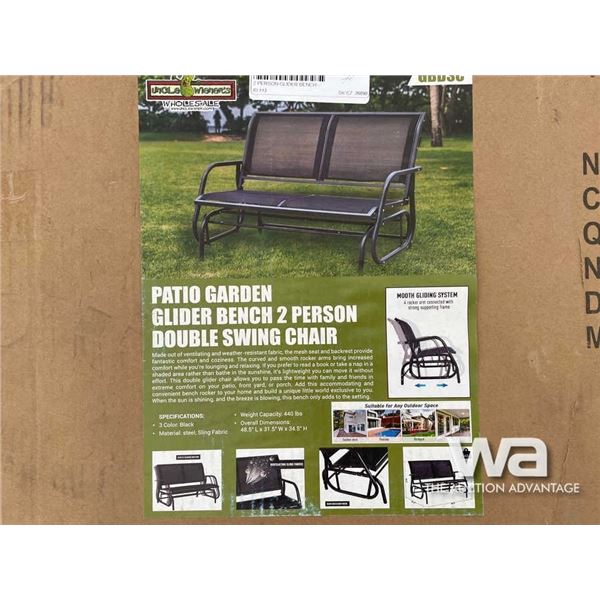 2 PERSON GLIDER BENCH