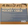 Image 2 : 4 IN 1 GAMES POOL & HOCKEY TABLE 7 FT.