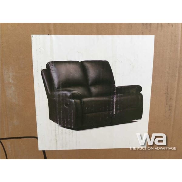 BLACK LOVESEAT SOFA RECLINER