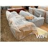 Image 3 : (UN-USED) 3 PIECE BONDED LEATHER SOFA SET