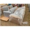 Image 4 : (UN-USED) 3 PIECE BONDED LEATHER SOFA SET