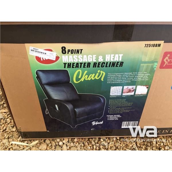 8 POINT MASSAGE AND HEAT THEATER RECLINER