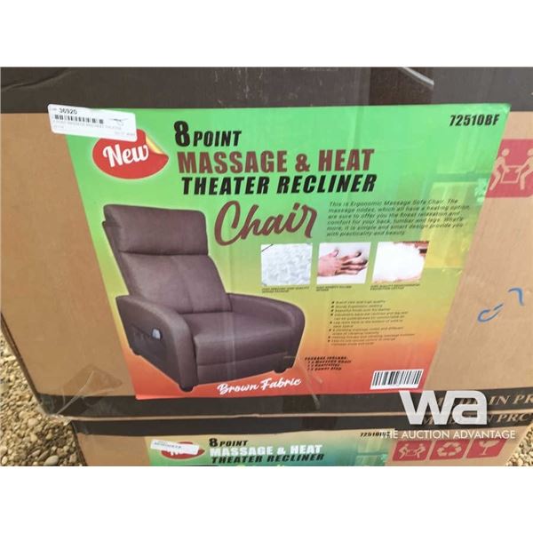 8 POINT MASSAGE AND HEAT THEATER RECLINER