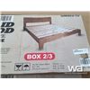 Image 3 : QUEEN SIZE SOLID WOOD WALNUT BEDFRAME
