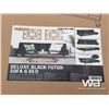 Image 4 : DELUXE BLACK FUTON SOFA & BED