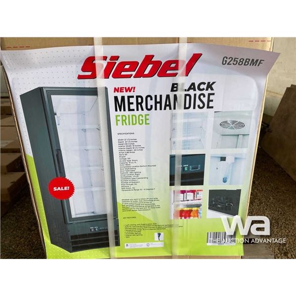 BLACK MERCHANDISE FRIDGE