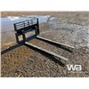 Image 2 : (UN-USED) 72" SKID STEER PALLET FORKS