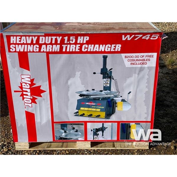 WARRIOR HEAVY DUTY 1.5 HP SWING ARM TIRE CHANGER