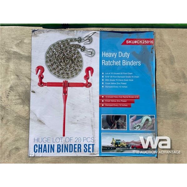 (UN-USED) 20 PCS CHAIN BINDER SET