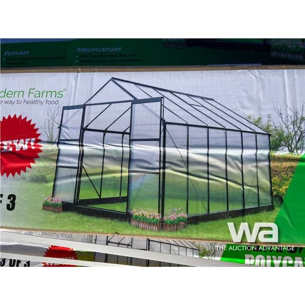 12 FT. X 8 FT. POLYCARBONATE GREENHOUSE