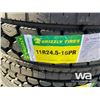 Image 5 : (UNUSED) (8) GRIZZLY 11R24.5 TRUCK DRIVE TIRES