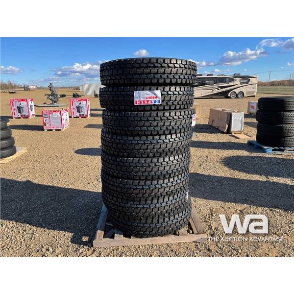 (UNUSED)(8) KAPSEN HS207 11R24.5 TRUCK DRIVE TIRES
