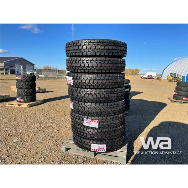 (UNUSED) (8) KAPSEN HS207 11R24.5 TRUCK DRIVE TIRE