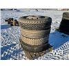 Image 2 : (4) AURORA 11R24.5 TIRES & RIMS